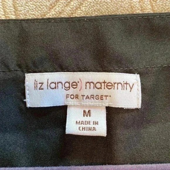 Liz Lange Maternity for Target Black & White Midi Short Sleeve Dress Size Medium - Picture 6 of 10